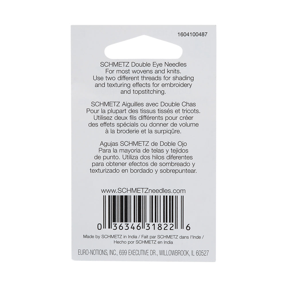 Schmetz Double Eye Machine Needles - 80/12 - 5 ct - Joann Fabrics