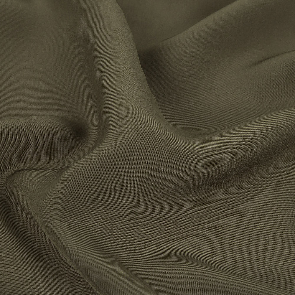 Famous Australian Designer Olive Crepe de Chine Viscose Lining - Joann Fabrics
