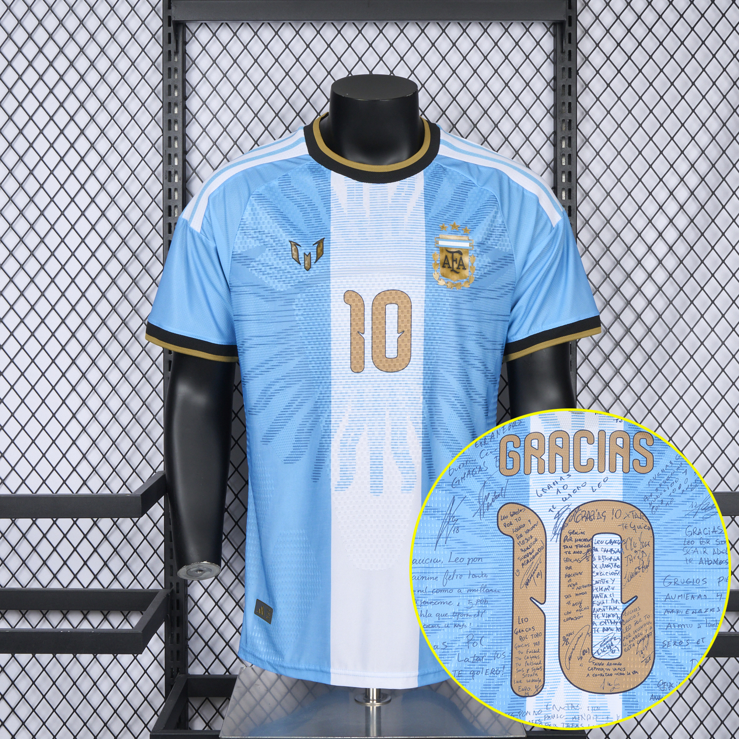 【Signed Version】Argentina 2026 Messi Anniversary Special Jersey - Player Version - UnitedFutballJersey