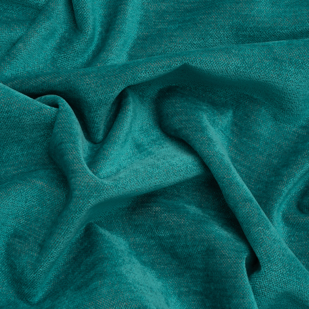 Upholstery Chenille with Latex Backing - Turquoise - Tonnet Collection - Joann Fabrics