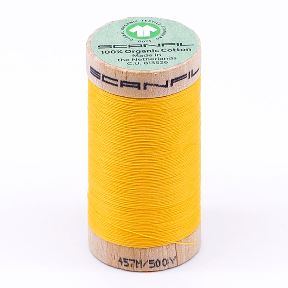 SCANFIL® 50wt Organic Pima Cotton Thread 500 yds - 4847 Banana - Joann Fabrics
