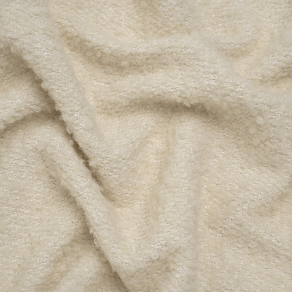 Wool Blend Boucle Tweed - Ivory - Joann Fabrics