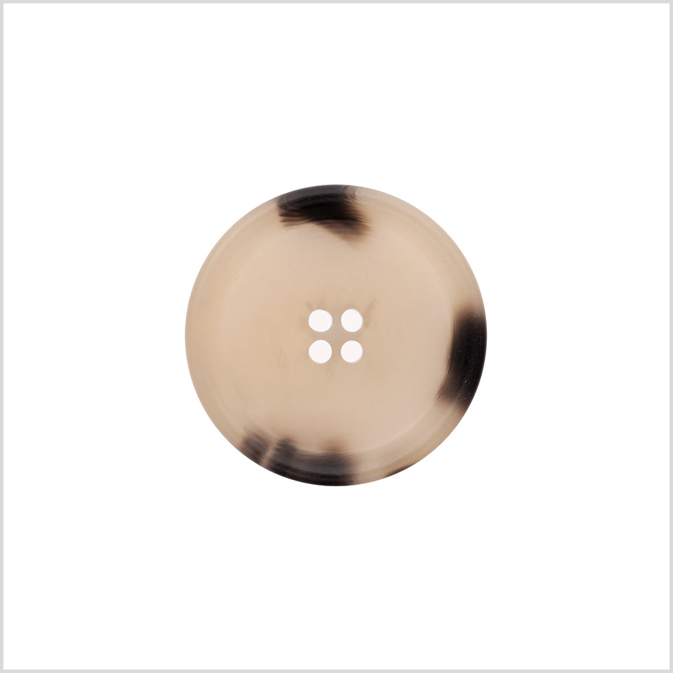 Italian Matte Beige Rimmed 4-Hole Button - 40L/25.5mm - Joann Fabrics
