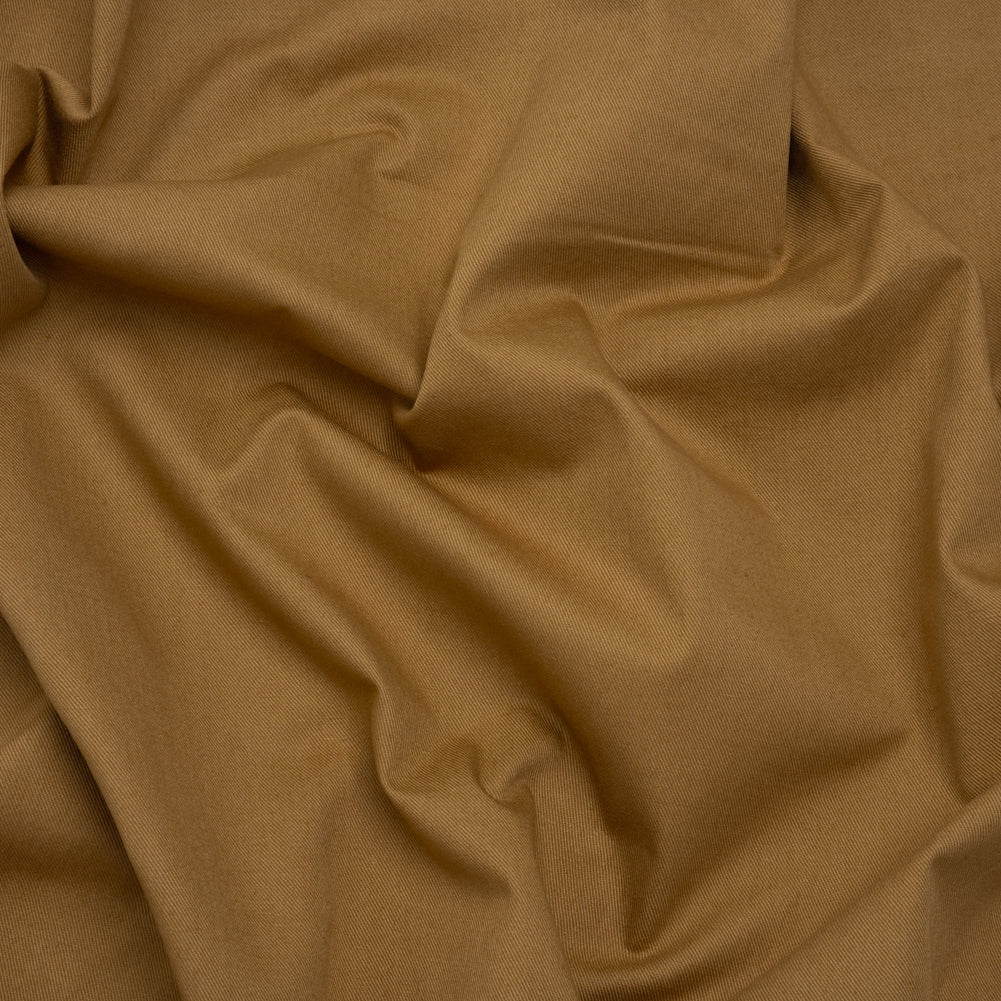 Slubbed Cotton Twill Made in Japan - Olive Brown - Famous Australian Designer Deadstock - Joann Fabrics