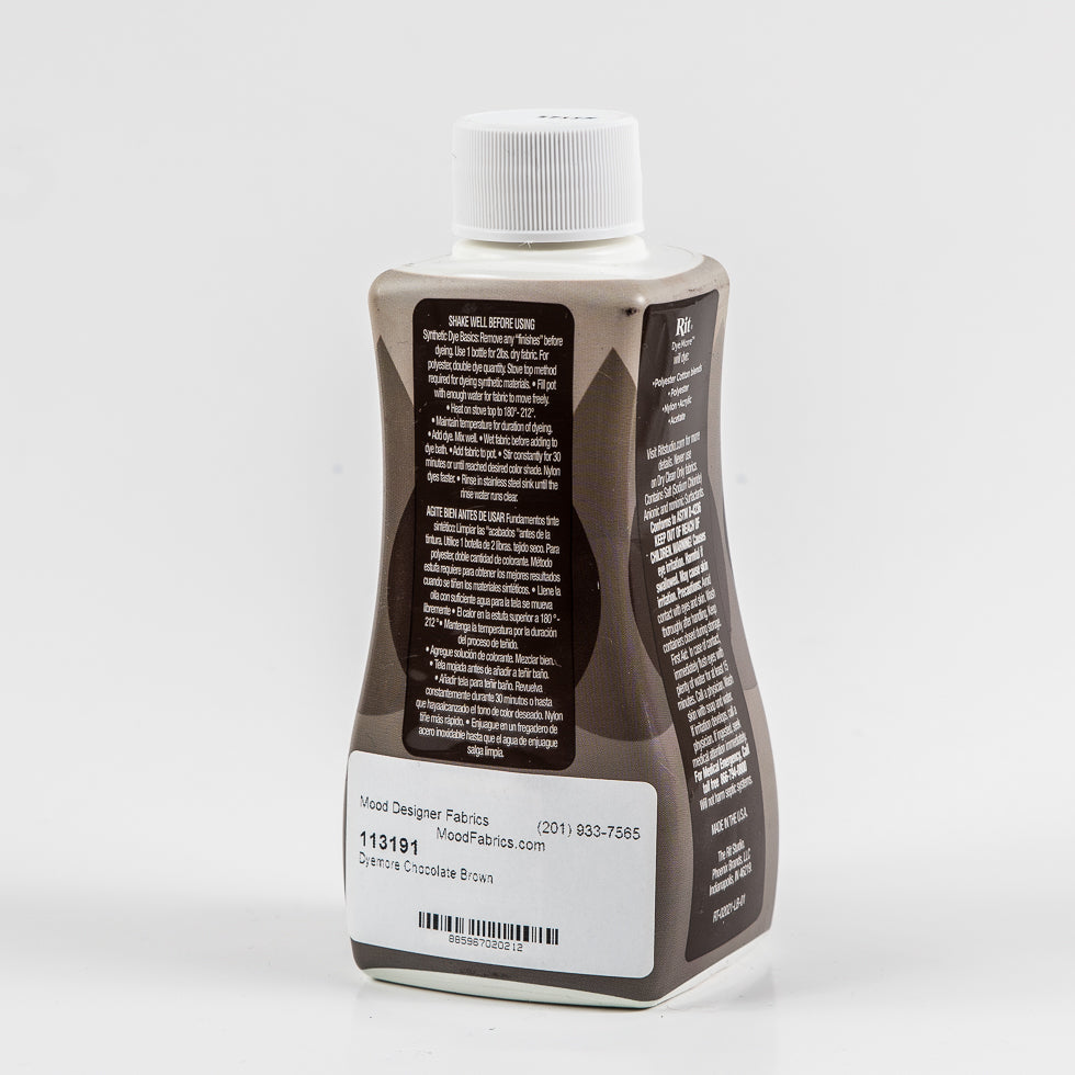 Rit DyeMore Synthetic Fiber Dye - Chocolate Brown - 7oz Bottle - Joann Fabrics