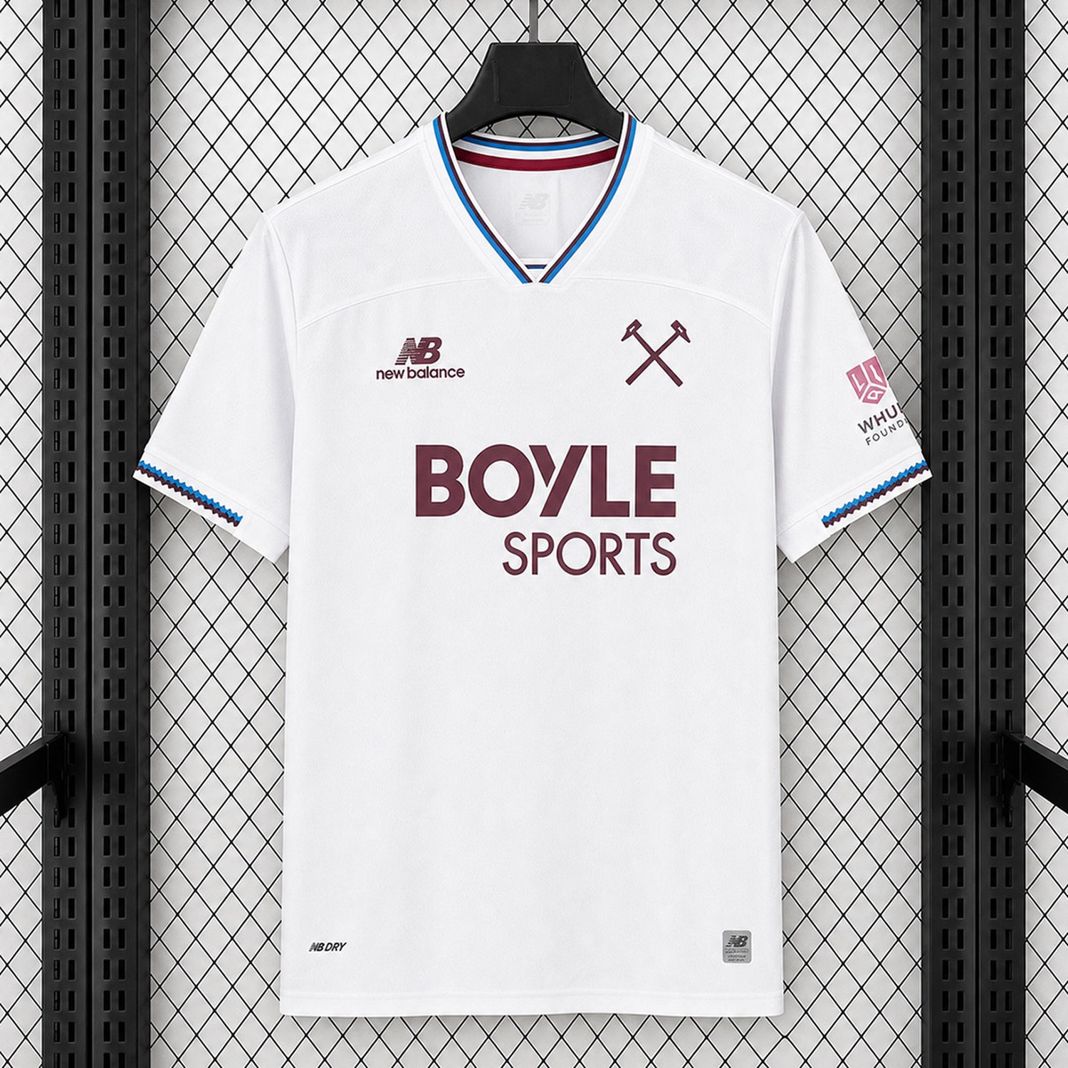West Ham United 26-27 Away White Jersey - Fans Version - UnitedFutballJersey