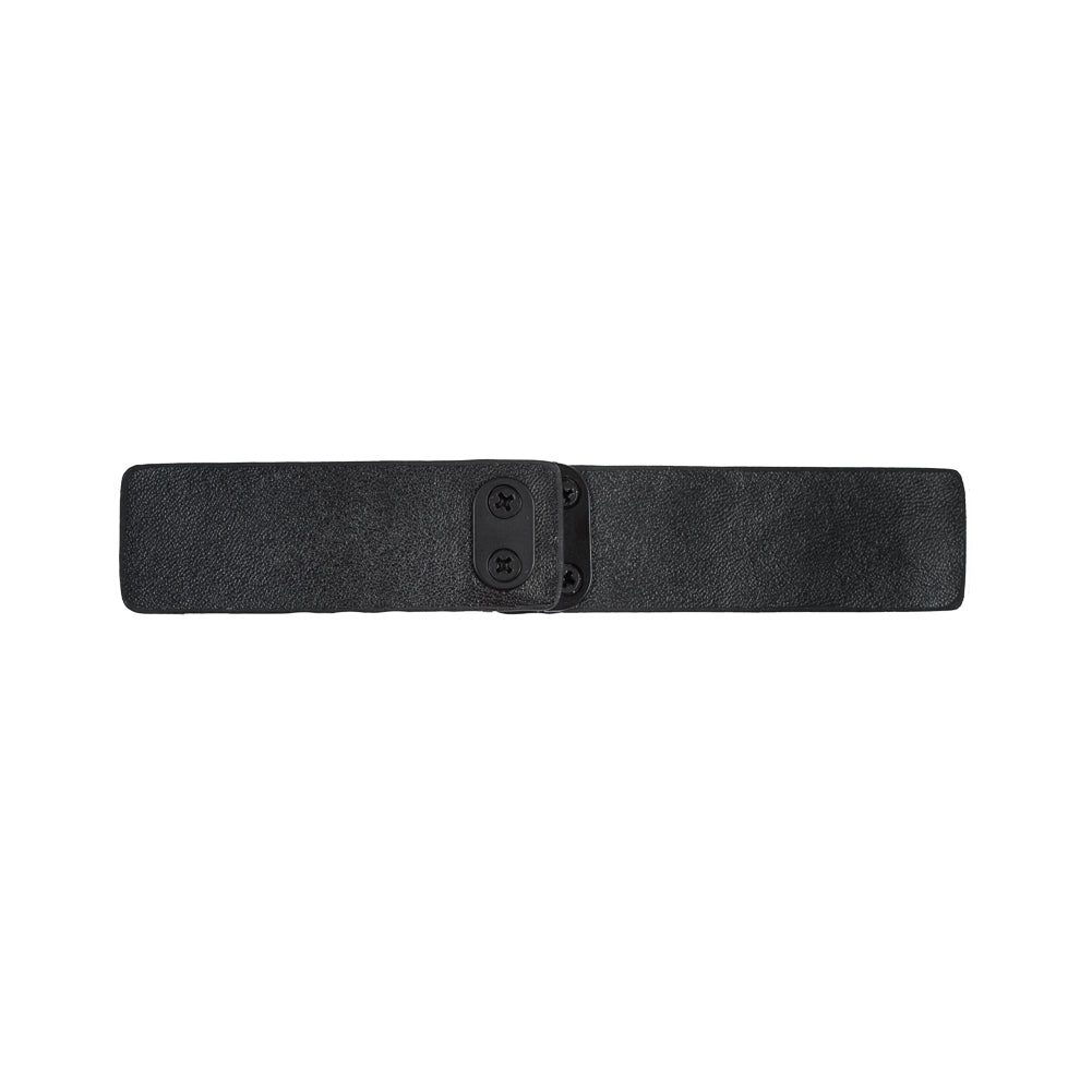 Italian Black on Black Snap Closure - 5.5