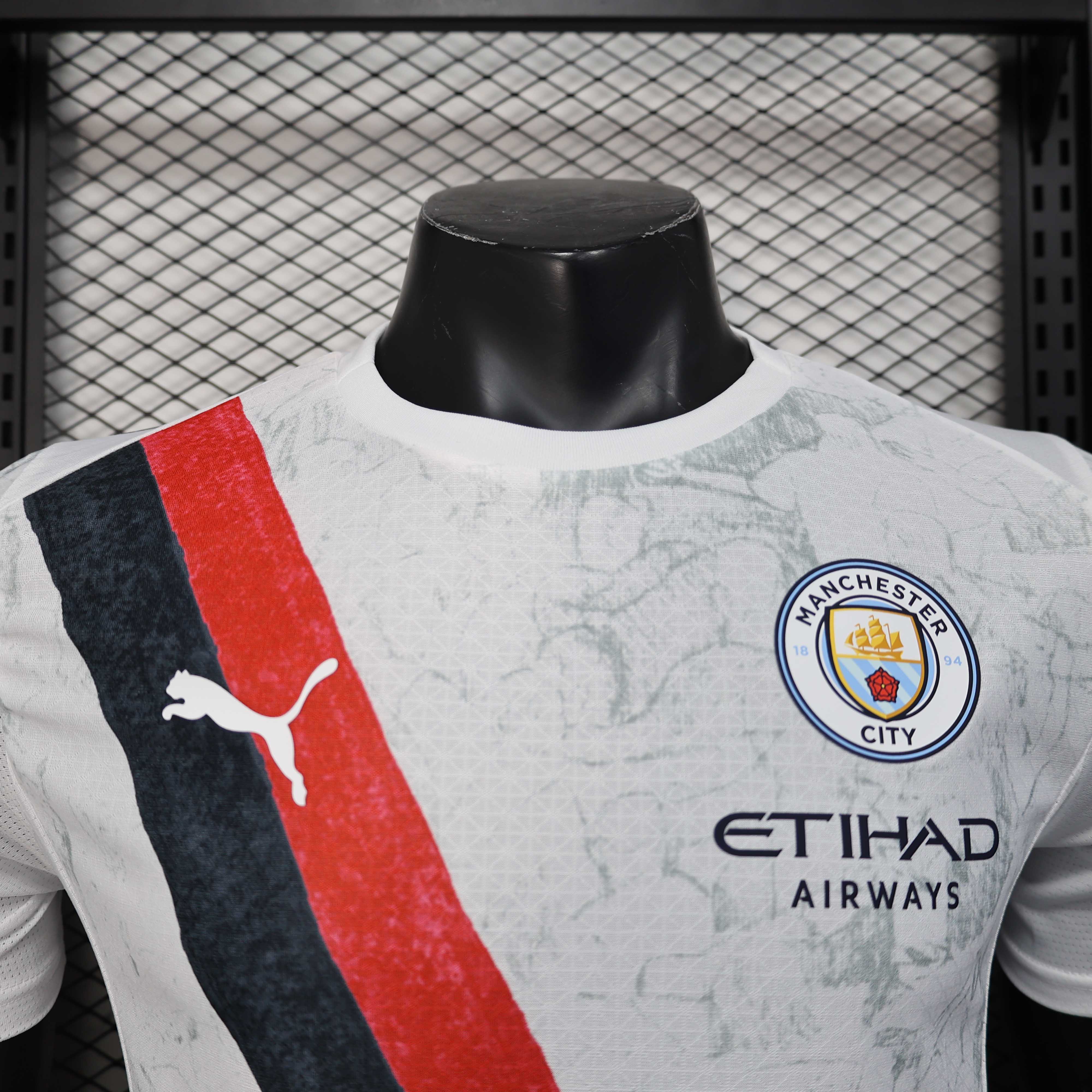 2025/2026 Player Version Manchester City KidSuper Joint Edition White Football Shirt 1:1 Thai Quality