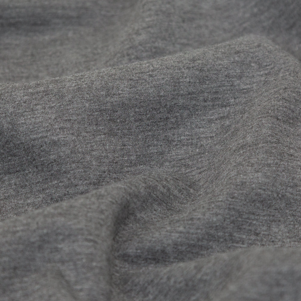 Italian Bonded Navy Pique and Heathered Gray Jersey - Joann Fabrics