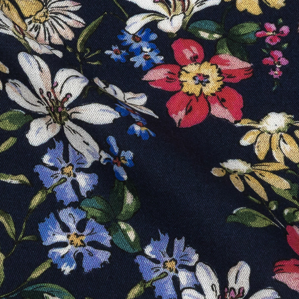 Mood Exclusive Black Iris Midnight Garden Viscose Twill - Joann Fabrics