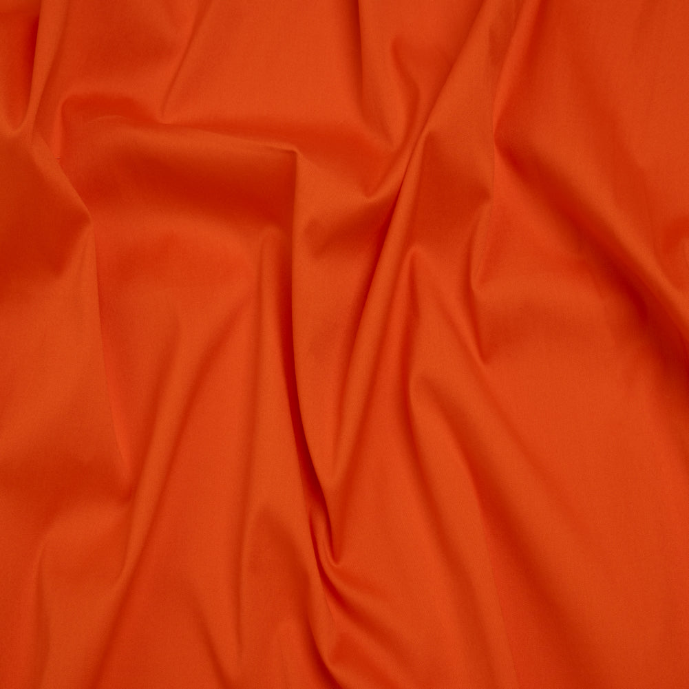 Stretch Cotton and Nylon Poplin - Orange - Designer Deadstock - Joann Fabrics