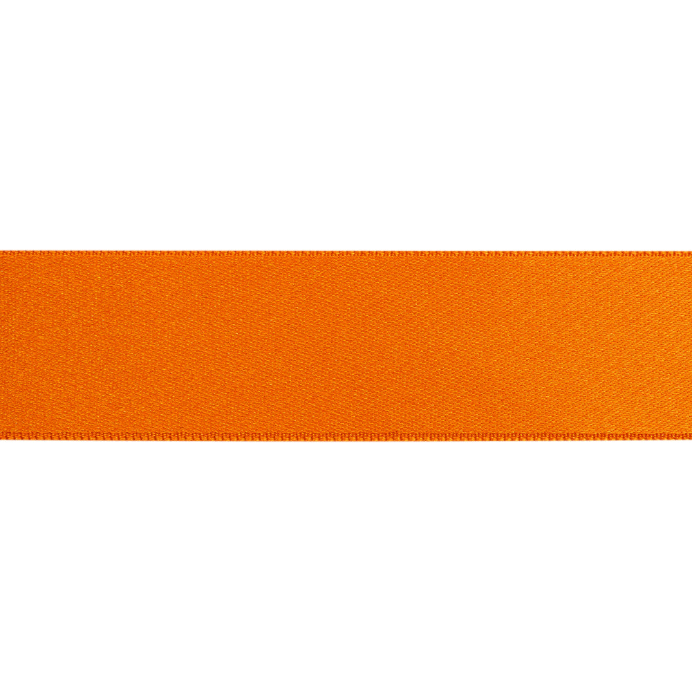 Orange Double Face French Satin Ribbon - 1