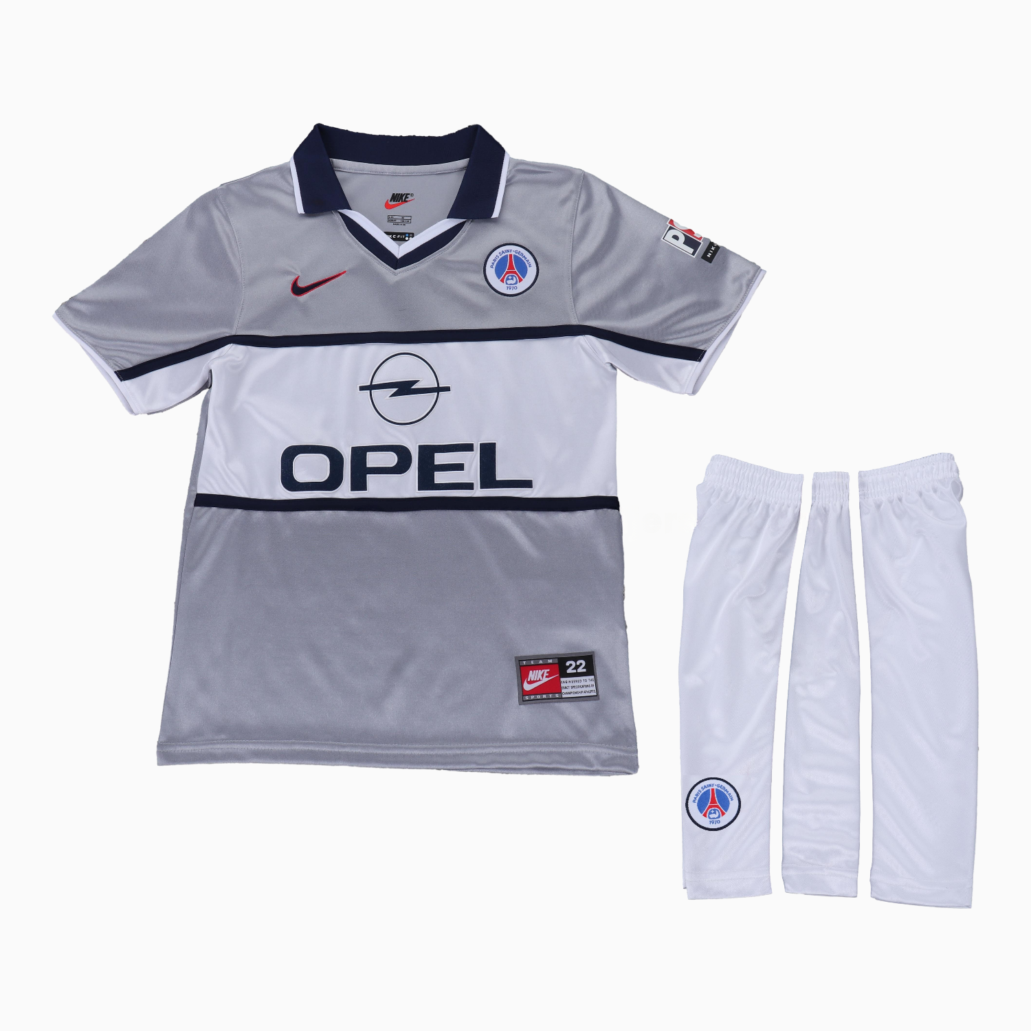 Retro Paris Saint-Germain PSG 2000-01 Away Kids Kit - UnitedFutballJersey