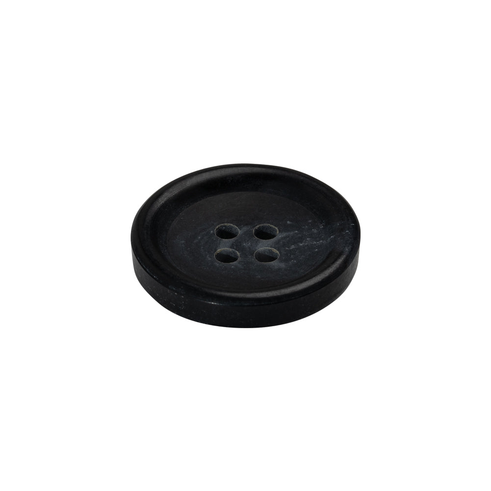 Plastic 4-Hole Button - 32L/20mm - Black with Gray Swirls - Joann Fabrics