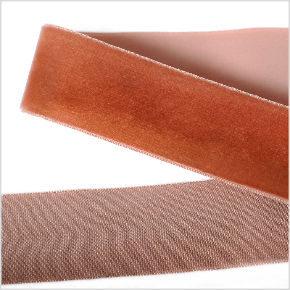 Single Faced Velvet Ribbon Made in Italy - 1.5