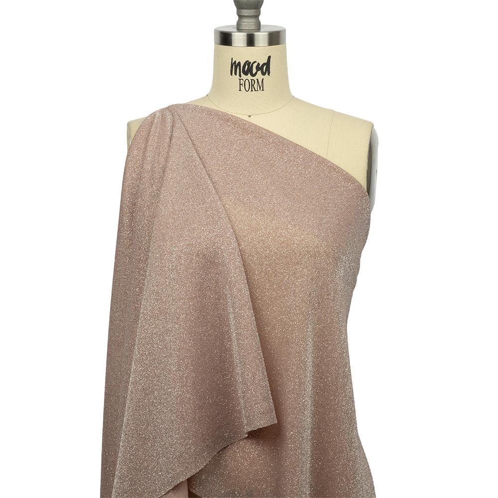 Nylon Knit with All-Over Glitter - Seashell Pink - Sun Streams Collection - Joann Fabrics