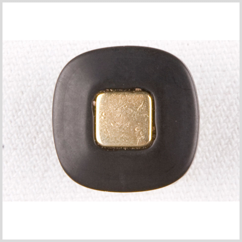 Black/Gold Plastic Button - 24L/15mm - Joann Fabrics