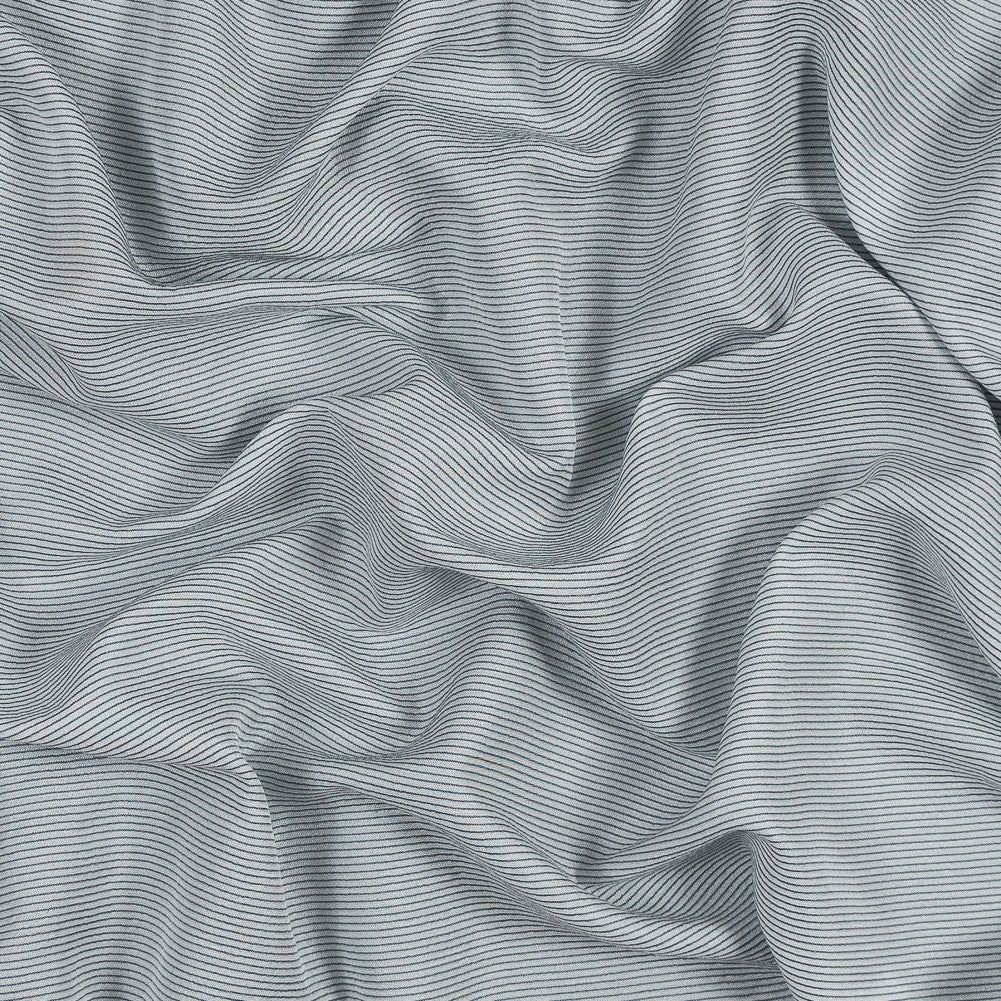 White and Gray Shadow Striped Silk and Cotton Woven - Joann Fabrics