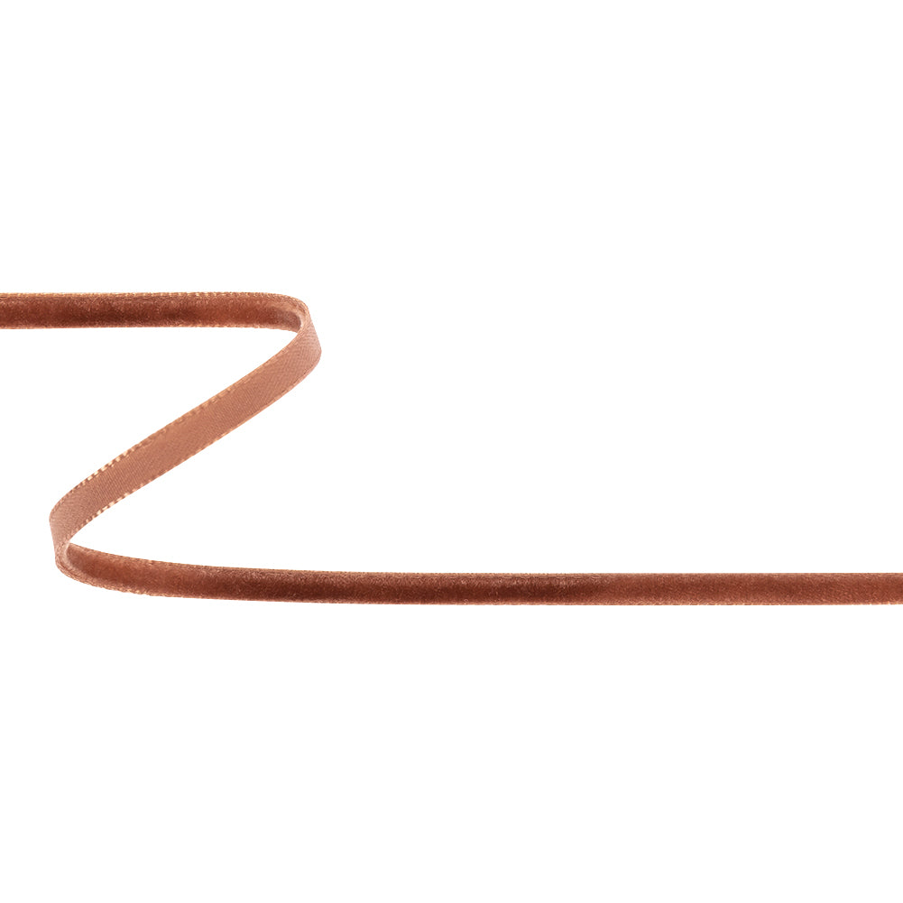 Single Faced Velvet Ribbon Made in Italy - 1/8