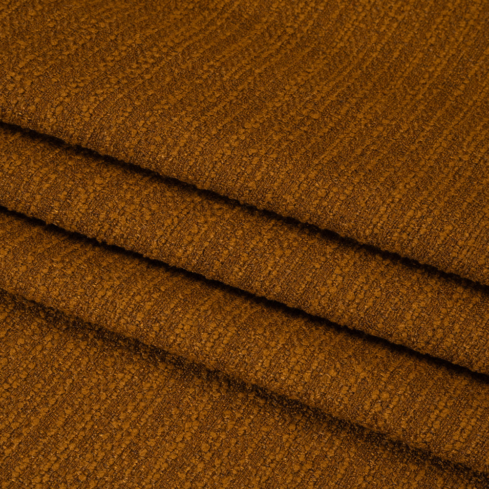Textured Recycled Polyester Woven - Copper Boucle Stripes - British Imported - Joann Fabrics