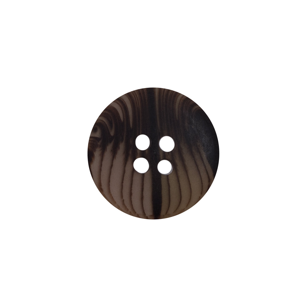 Brown Plastic 4-Hole Button - 28L/18mm - Joann Fabrics