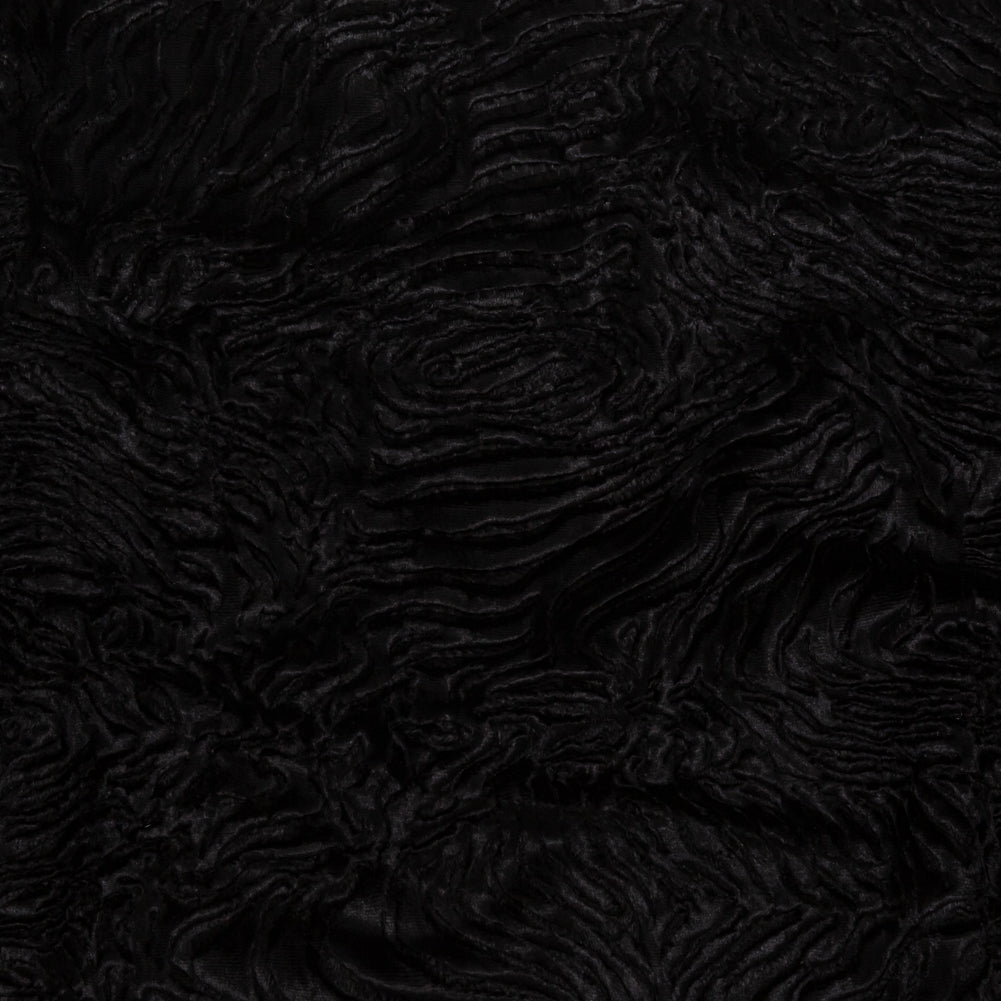 Woodgrain Faux Persian Lamb Fur - Black - Joann Fabrics