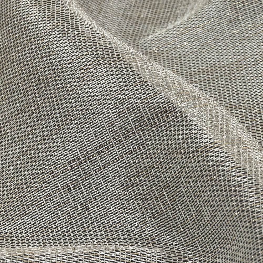 Metallic Gold and White Luxe Novelty Mesh - Joann Fabrics