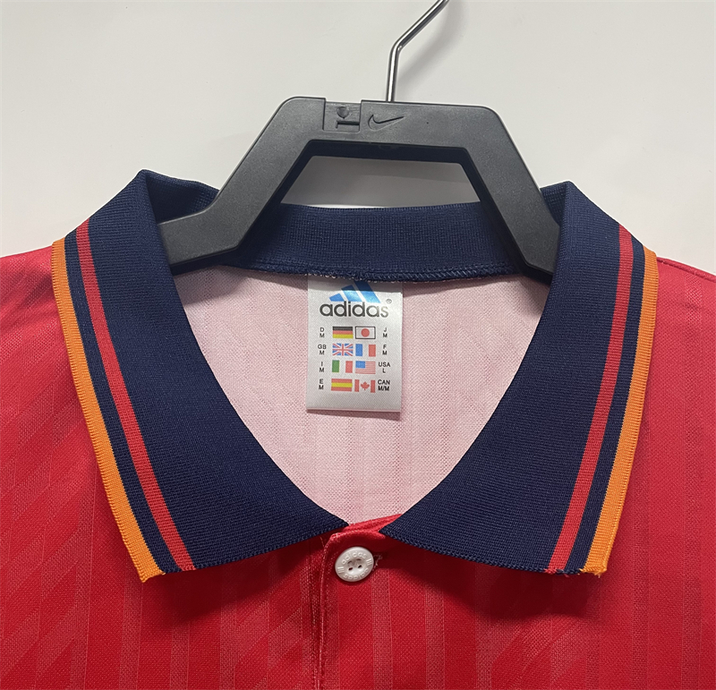 1994 Retro Spain Home Soccer Shirt 1:1 Thai Quality