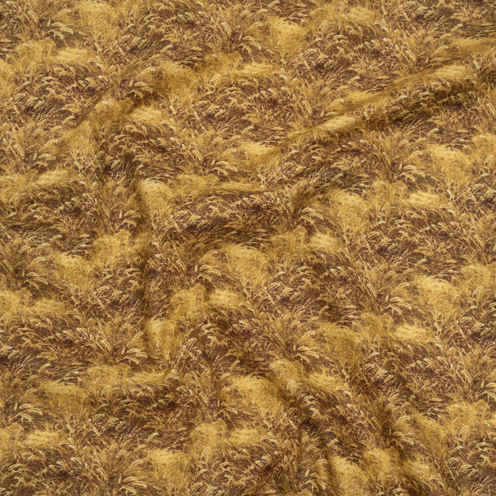 Printed Quilting Cotton by Northcott Studio - Ochre Prairie Grass - Naturescapes Collection - Joann Fabrics