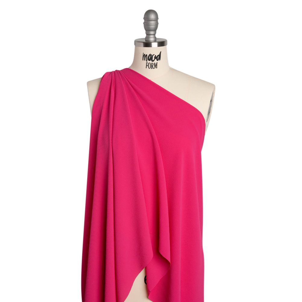 Stretch Polyester Crepe - Pink - Designer Deadstock - Joann Fabrics