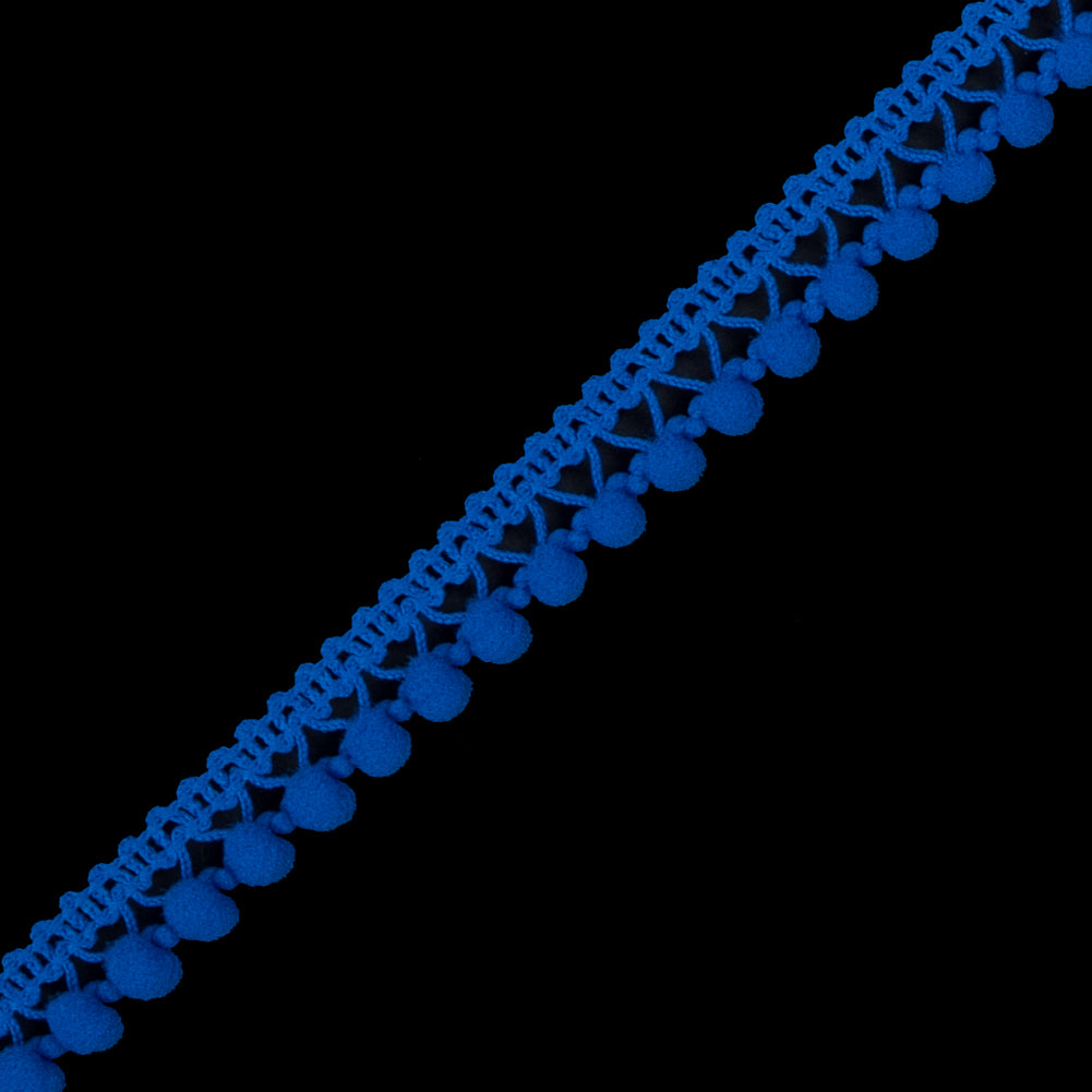 European Cobalt Single Row Mini Pom Pom Trim - Joann Fabrics