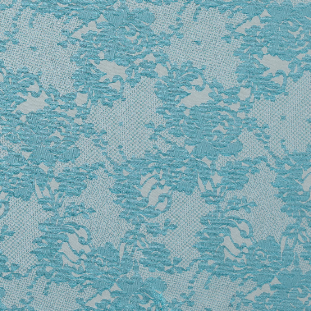 Metallic Bluebird and White Lacey Floral Brocade - Joann Fabrics