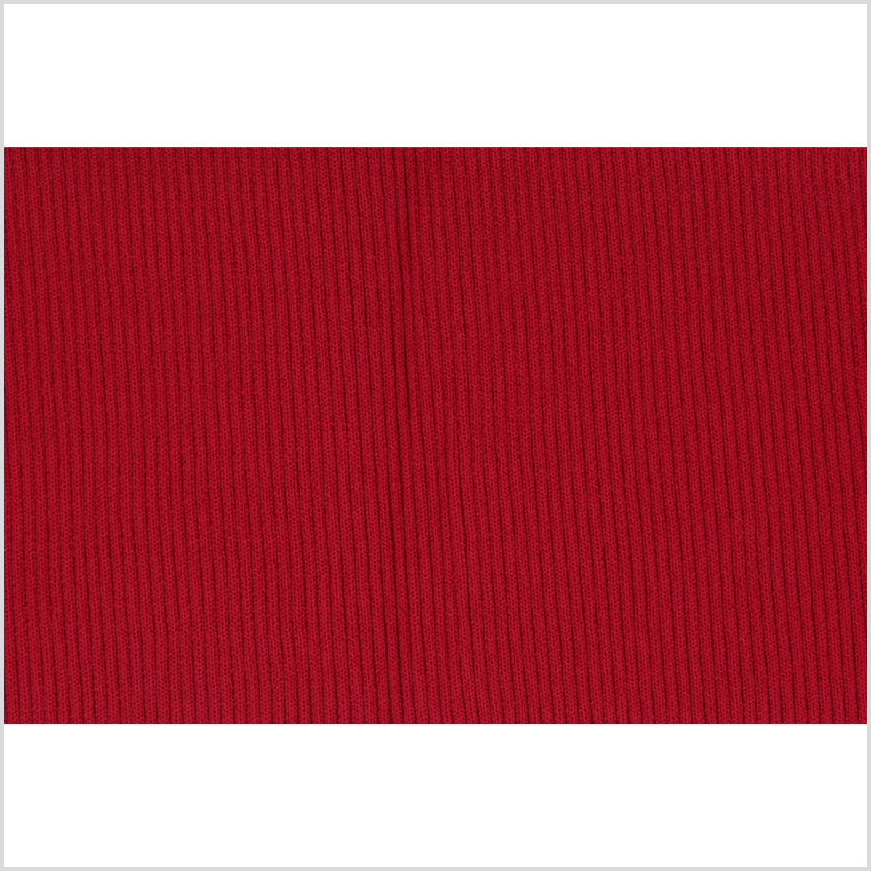 H. Cardinal Red Rib Knit Trim - 7