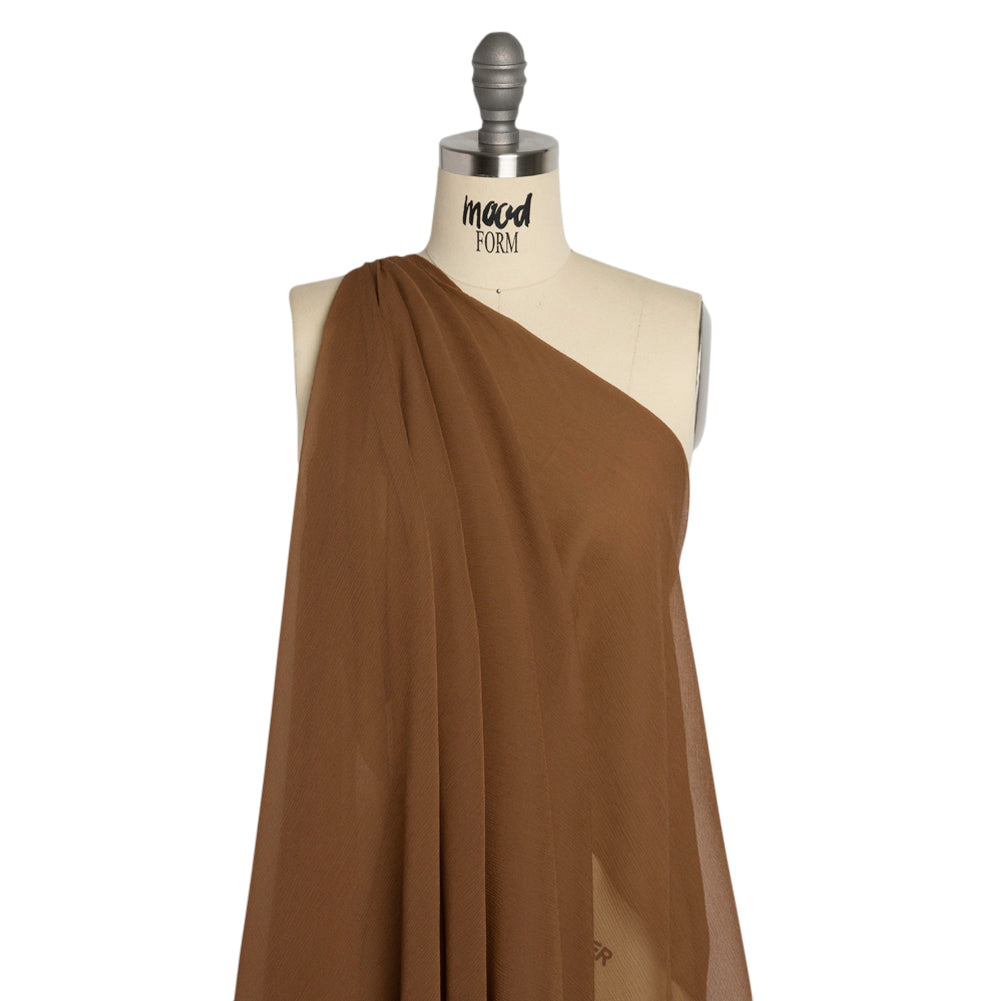 Crinkled Silk Chiffon - Light Brown - Premium Collection - Joann Fabrics