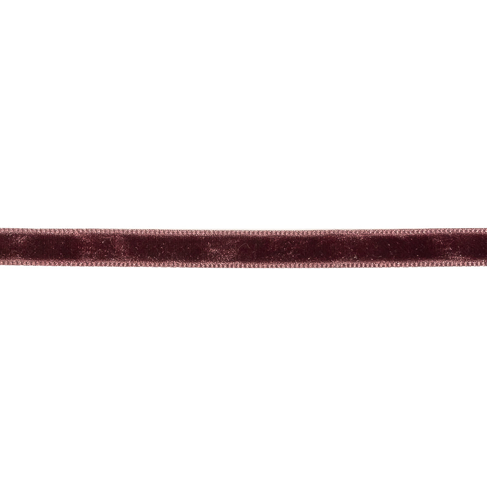 Deepest Purple Single Face Velvet Ribbon - 0.25