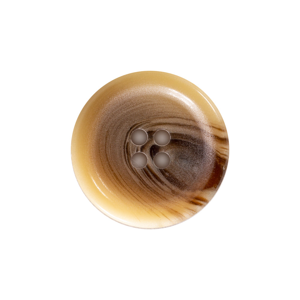 Beige and Brown Plastic 4-Hole Button - 36L/23mm - Joann Fabrics