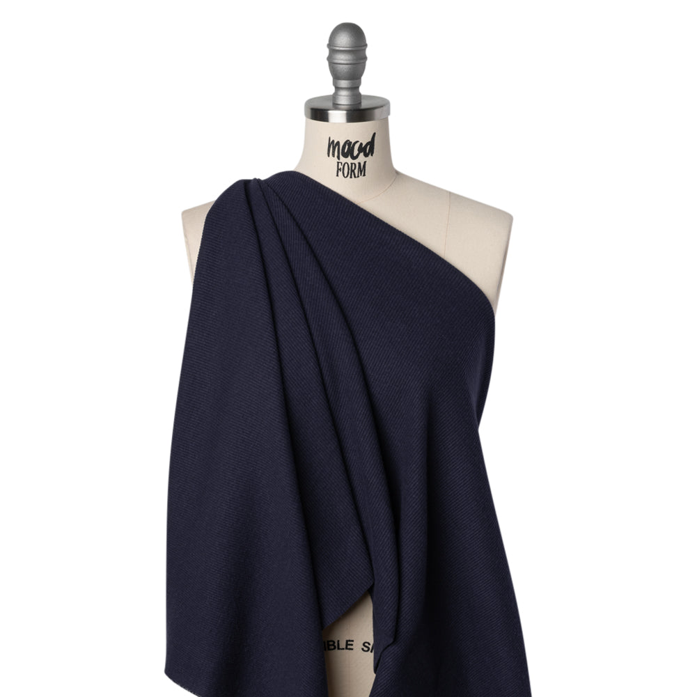 Stretch Brushed Double Face 2x2 Rib Knit - Navy - Deadstock - Joann Fabrics