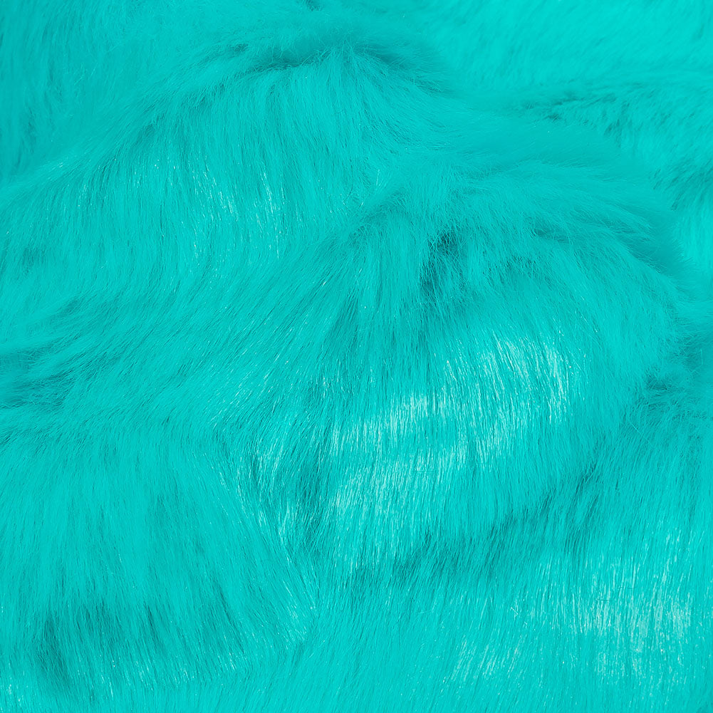 Luxury Faux Fur - Turquoise Abstract Tonal - Joann Fabrics