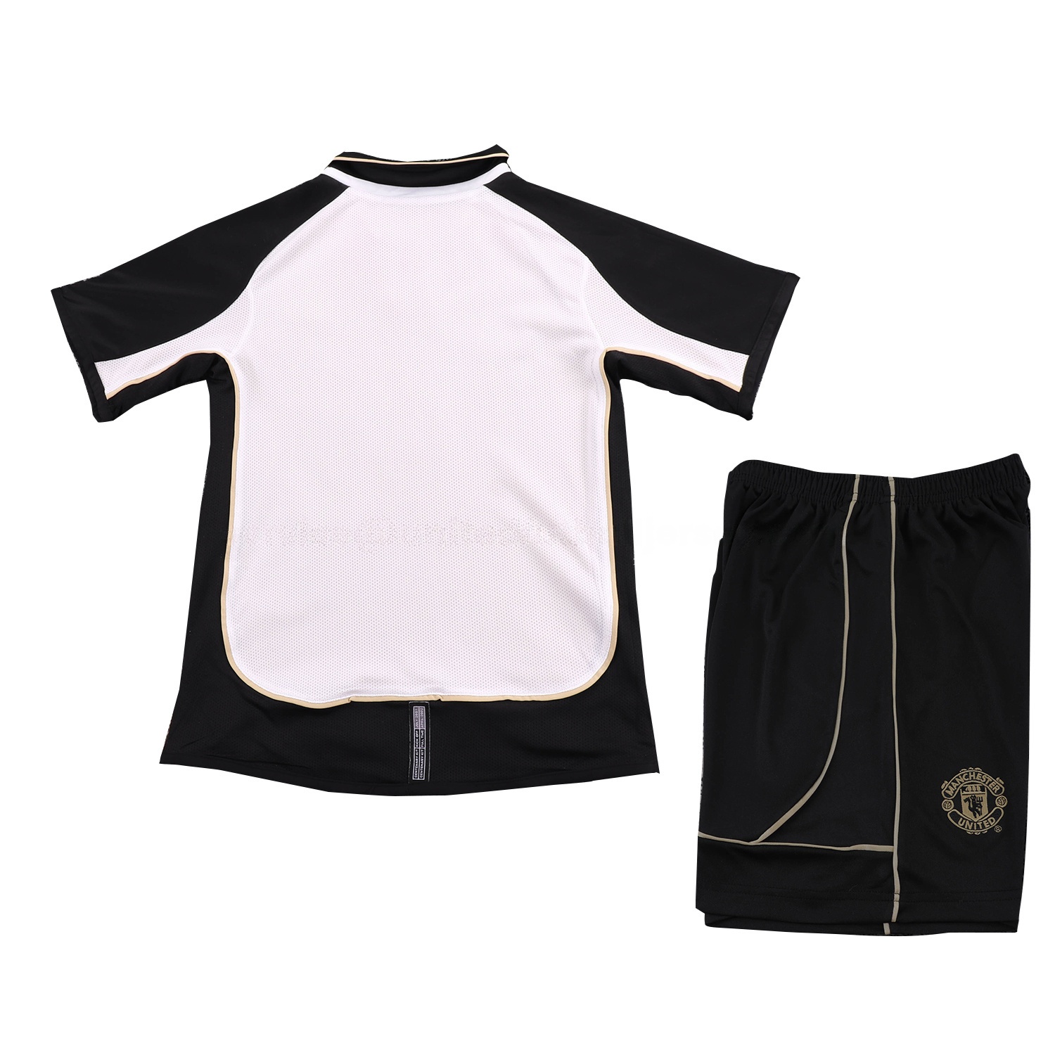 Retro Manchester United 2001-02 100th Centery Kids Kit - White - UnitedFutballJersey