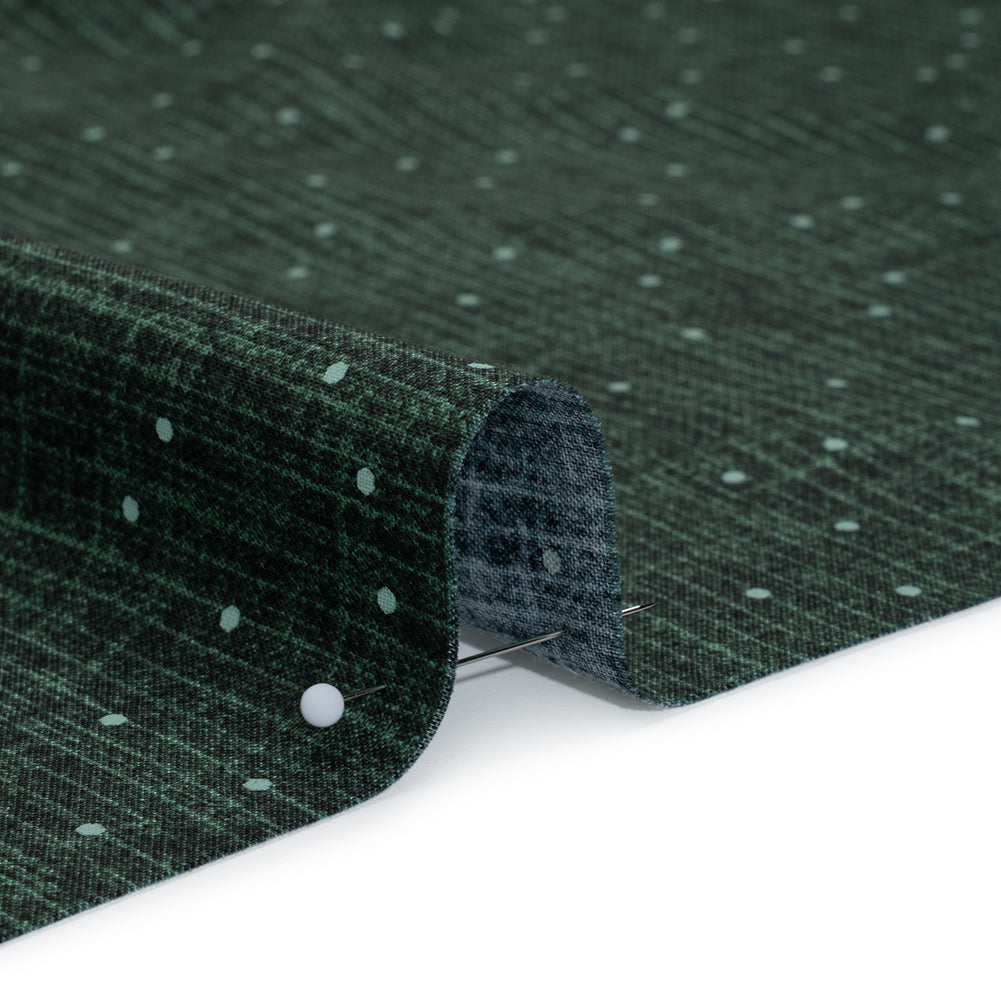 Printed Quilting Cotton by Ghazal Razavi for FIGO Studio - Emerald Stripe Dot - Stash Collection - Joann Fabrics