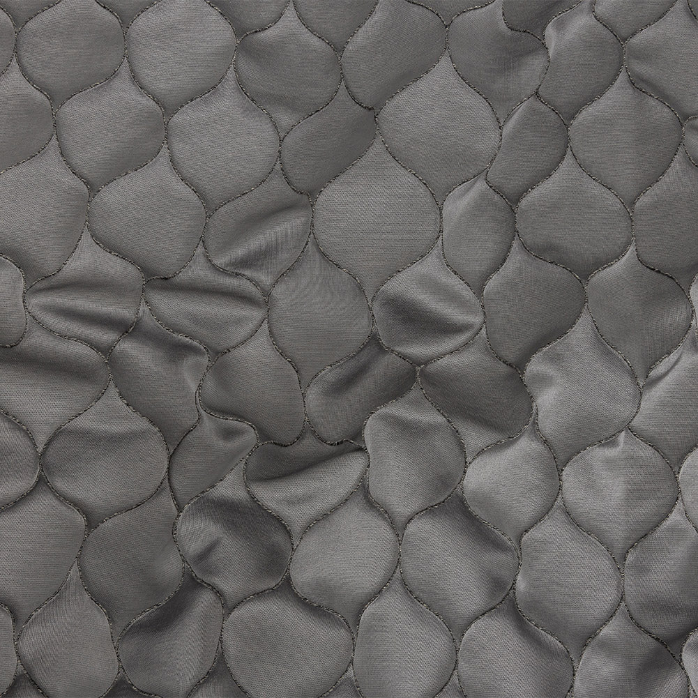 Satin-Faced Drapery Jacquard - Graphite Ogees - British Imported - Joann Fabrics