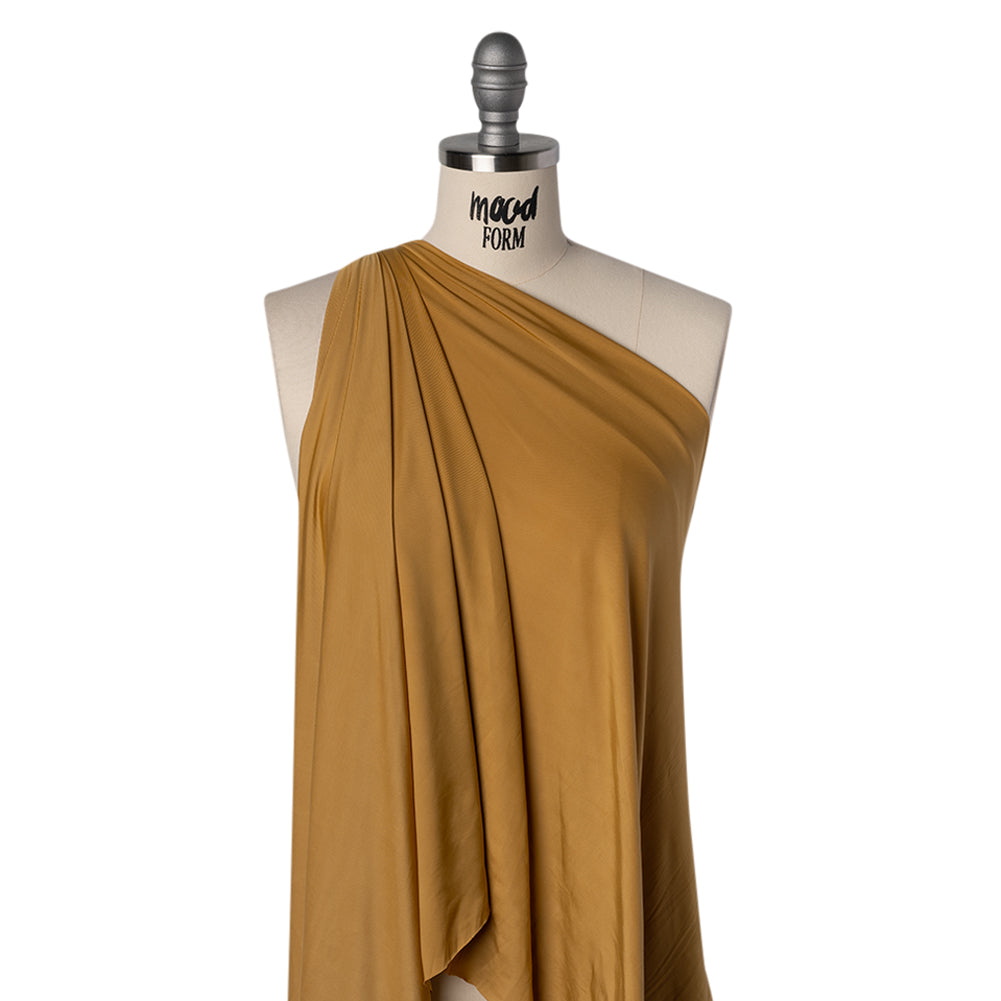 Stretch Polyester Jersey - Mustard Gold - Famous Australian Designer Deadstock - Joann Fabrics