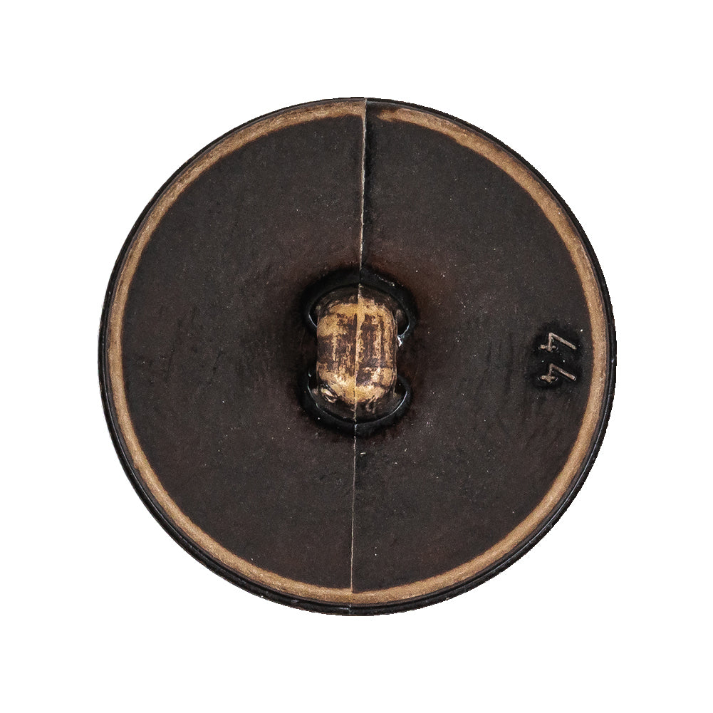 Italian Dark Brown Knotted Leather-Look Shank Back Plastic Button - 44L/28mm - Joann Fabrics