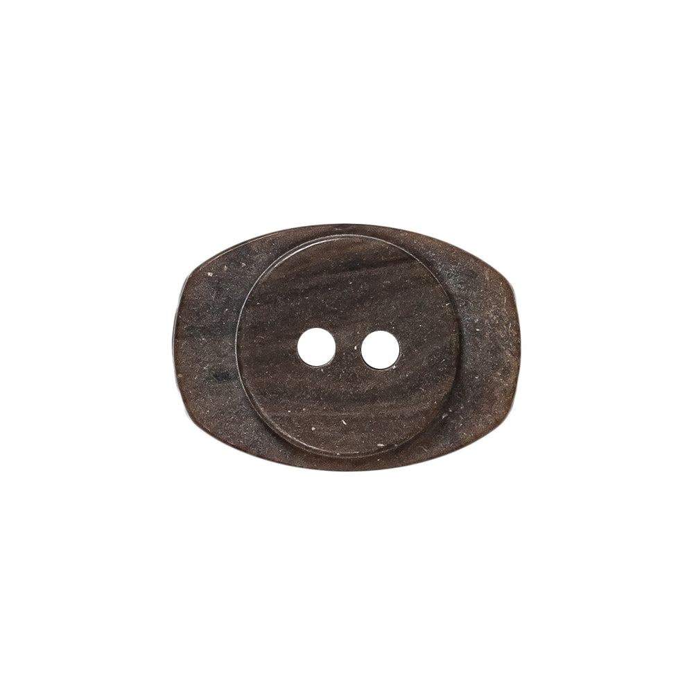 Gray and Brown Wood-Look Oval 2-Hole Plastic Button - 36L/23mm - Joann Fabrics