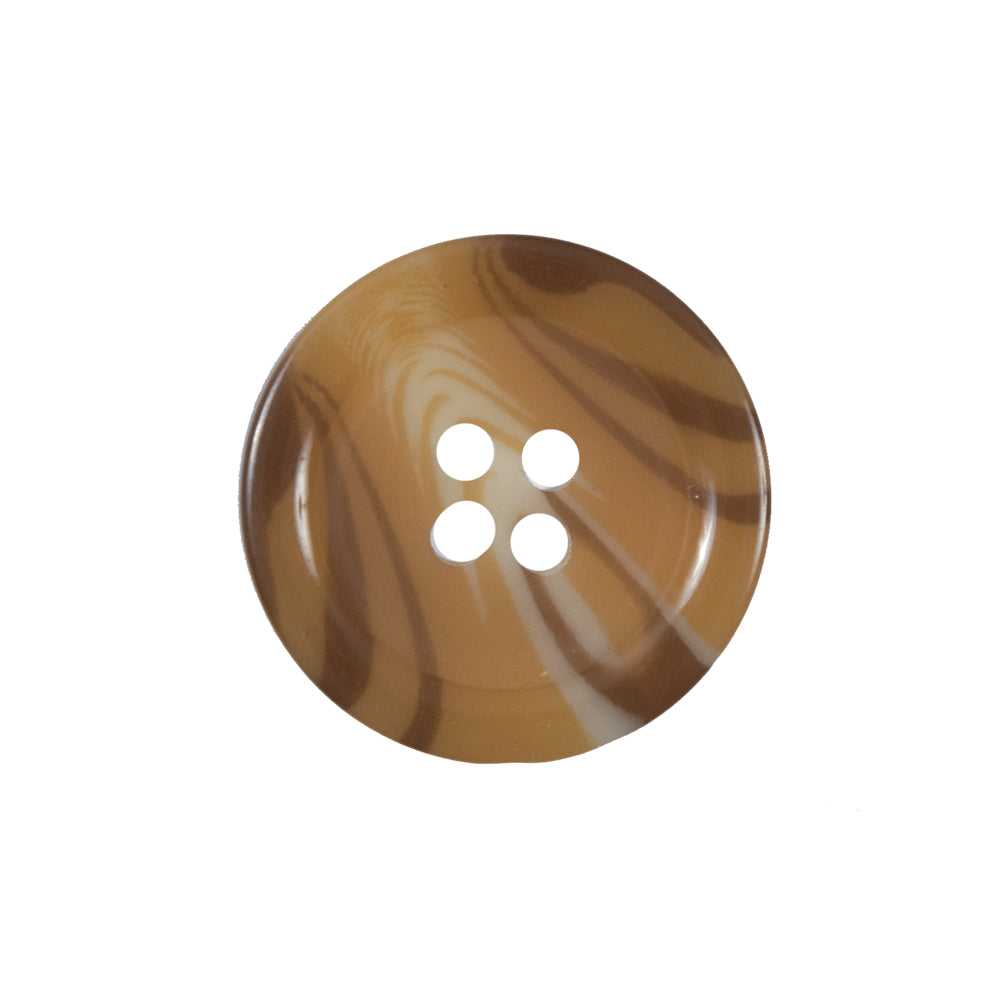 Brown and Beige Plastic Button - 36L/23mm - Joann Fabrics