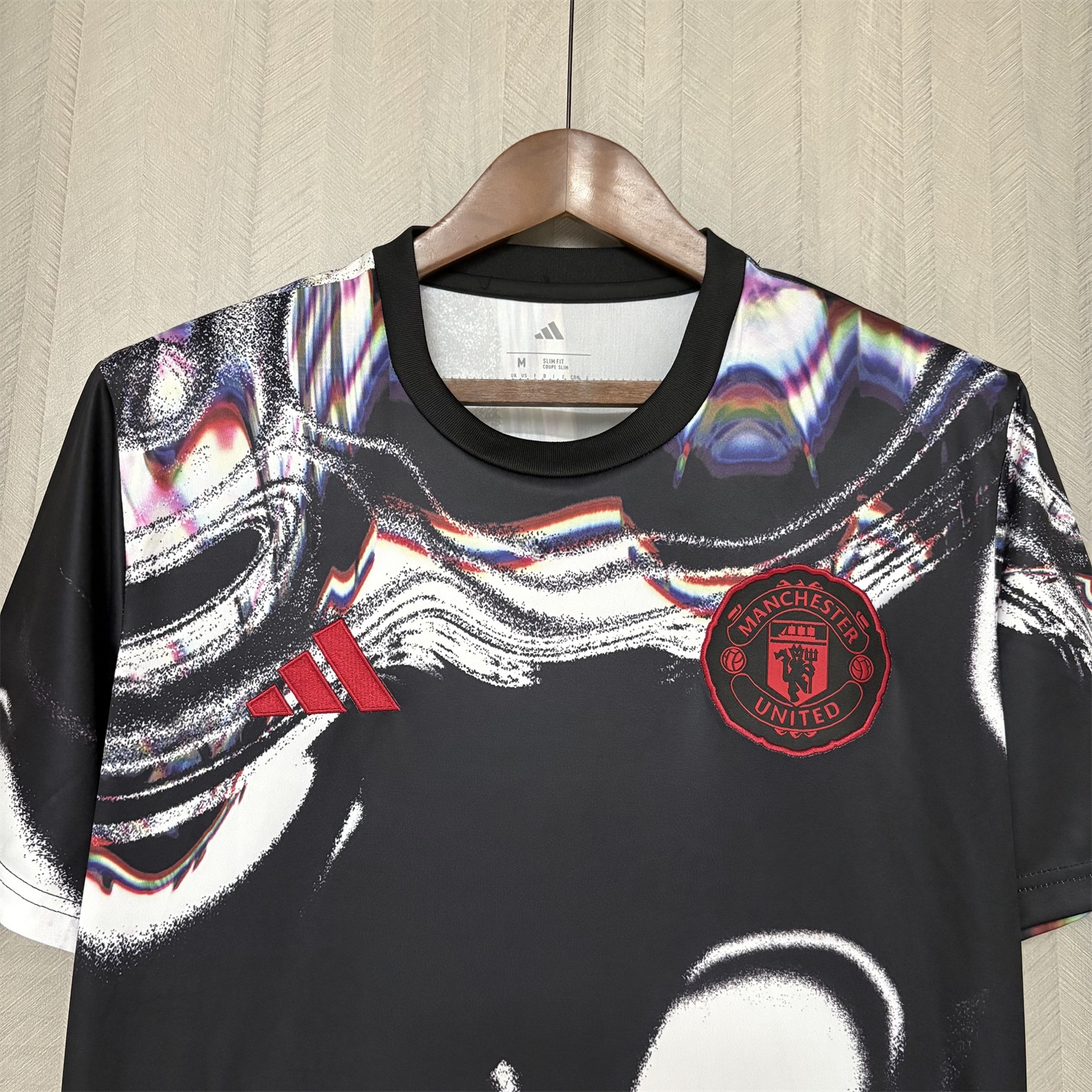 Manchester United 25-26 Ripples Black Special Jersey - Fans Version - UnitedFutballJersey