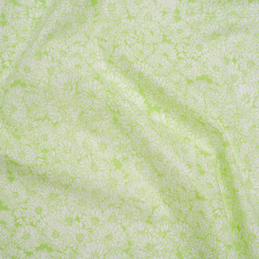 Printed Quilting Cotton by Anna Maria Textiles for Northcott - Spring Mums Floral - Indelible Soft Collection - Joann Fabrics