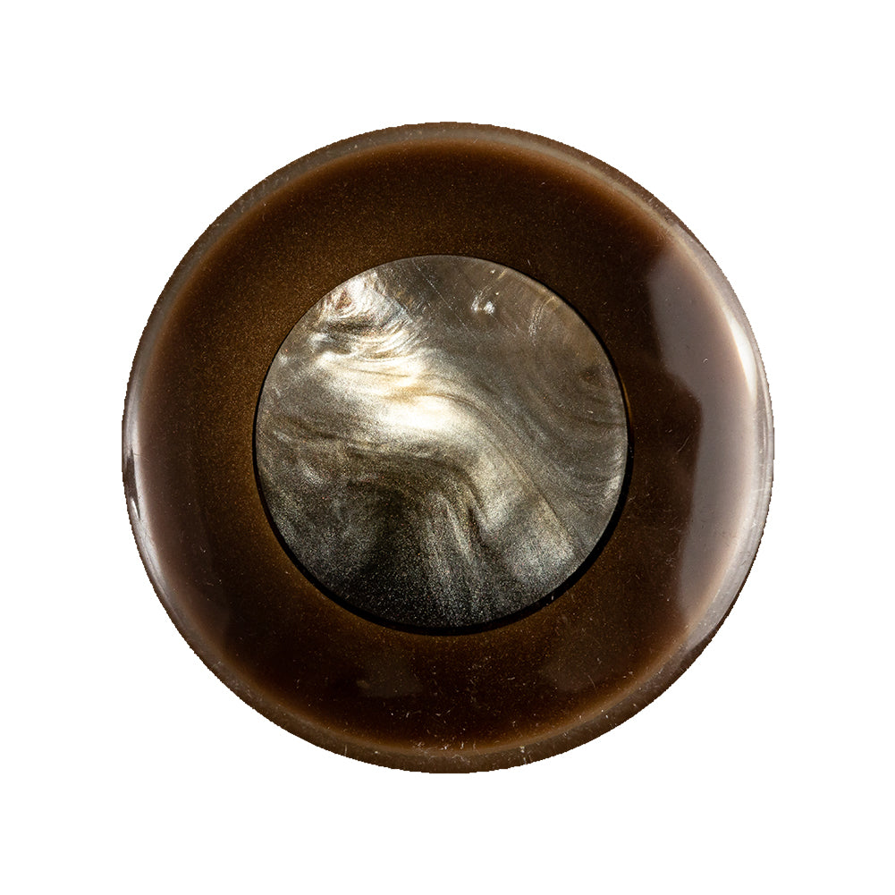 Brown Iridescent Swirls Self Shank Back Button - 44L/28mm - Joann Fabrics