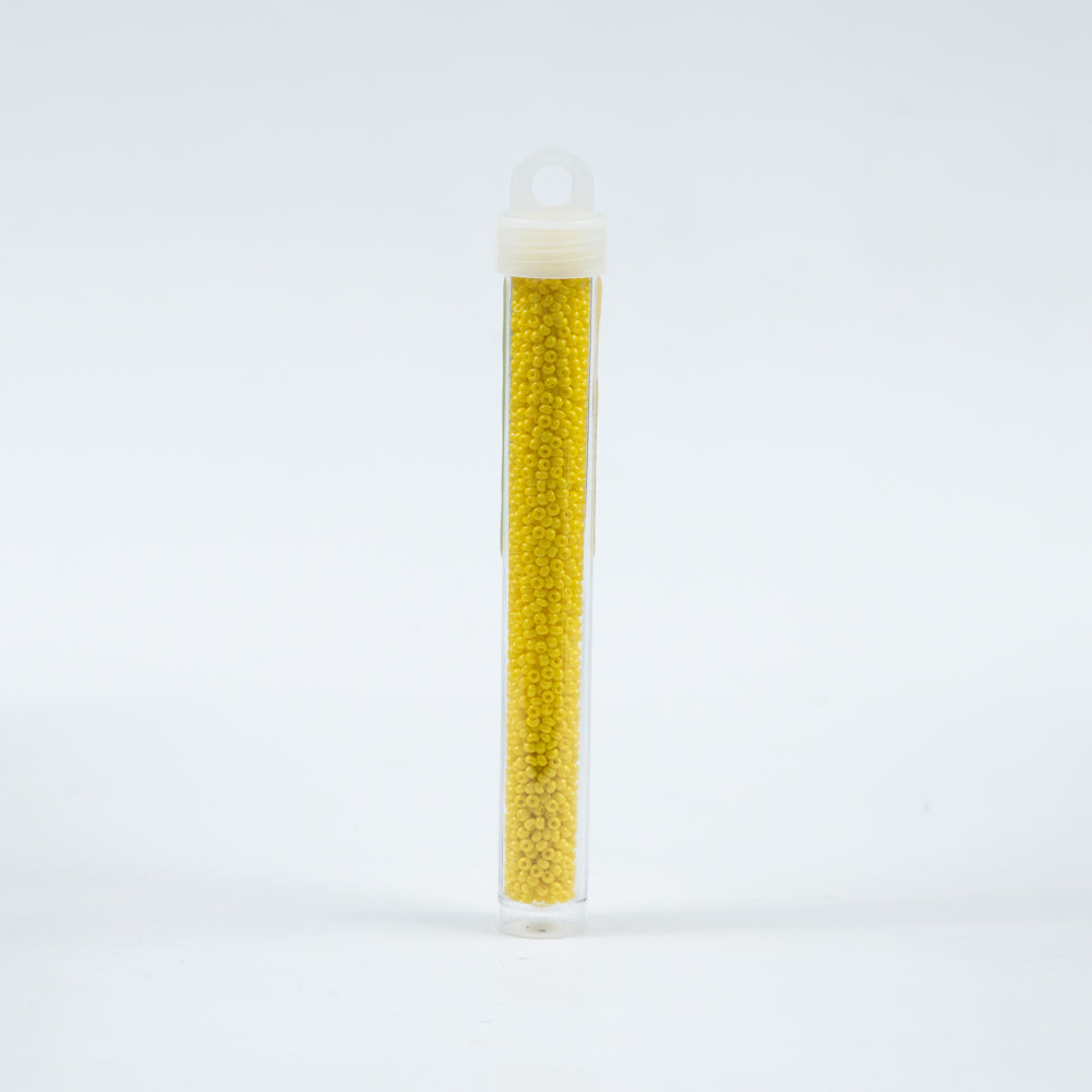 Lemon Yellow Opaque Czech Seed Beads - Size 10 - Joann Fabrics