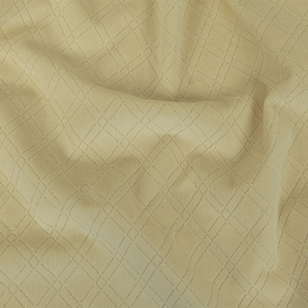 Ivory Diamonds Velvet - Joann Fabrics
